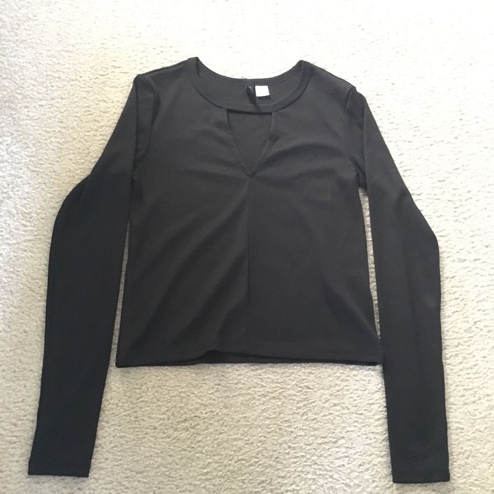 H&M Black Sexy Crop Top